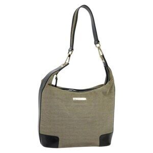 GUCCI Shoulder Bag Canvas Beige Gold 001 4204 Auth BA5086